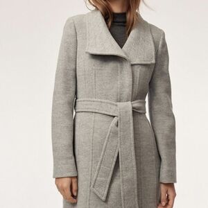 Aritzia Babaton Conner Wool Grey Coat
